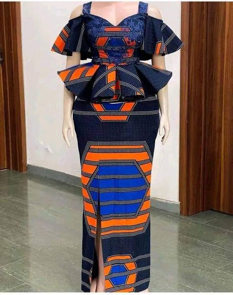 Ankara 2 Piece Set, Ankara 2 Piece, Skirt And Blouse Ankara, Latest Ankara Skirt And Blouse Styles, Skirt And Blouse Styles, Ankara Skirt And Blouse Styles, African Pants, Ankara Styles For Women, Ankara Skirt And Blouse