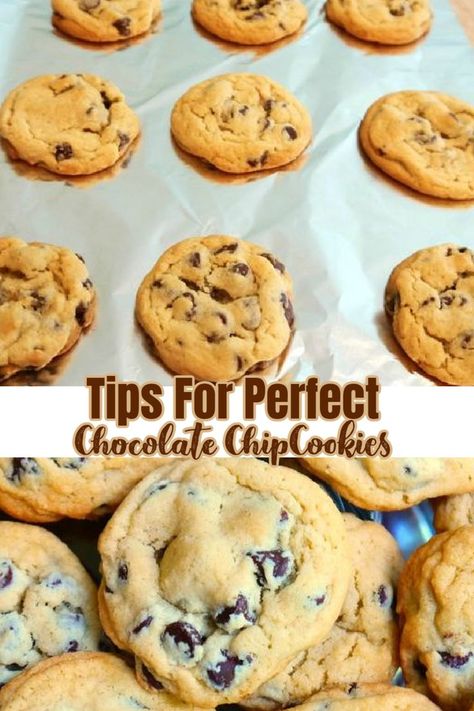 Photo of baked chocolate chip cookies. Chips Ahoy Chewy, Perfect Chocolate Chip Cookie Recipe, Soft Chocolate Chip Cookies Recipe, Amazing Cookie Recipes, Toll House Chocolate Chip, Cookie Recipes Chewy, Soft Chocolate Chip Cookies, Chips Ahoy, Perfect Chocolate Chip Cookies