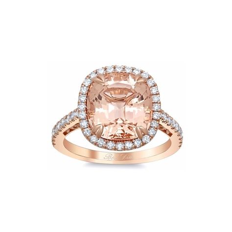 Morganite Rose Gold Halo Engagement Ring with Floral Basket ($1,980) ❤ liked on Polyvore featuring jewelry, rings, pave diamond engagement ring, leaf engagement ring, leaf ring, engagement rings and pink engagement rings Different Engagement Rings, Gold Halo Engagement Ring, Rose Gold Band Ring, Rose Gold Halo Engagement Ring, Morganite Engagement Ring Rose Gold, Special Engagement Ring, Fine Engagement Rings, Pink Engagement Ring, Cathedral Setting