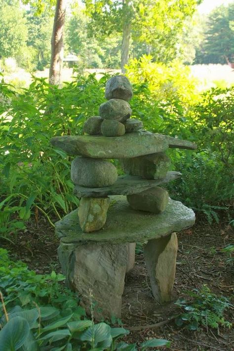 Rock Garden Art, Garden Altar, Moderne Have, Meditation Garden, Joseph Campbell, Rock Garden Landscaping, Fine Gardening, Have Inspiration, Unique Gardens