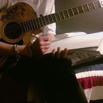 pinned from sydneylurban Guitar, Writing, Bed, Instagram