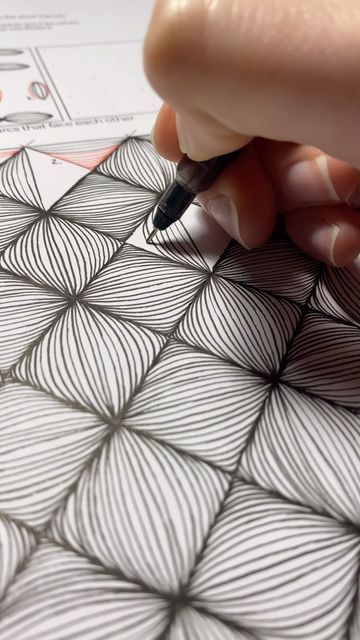 Fun Doodling Ideas, Line Art Drawings Doodles Zentangle Patterns Zen Tangles, Zentangle Patterns Videos, Pattern Art Drawing, Doodle Tutorial By Doodillusion, Creative Paper Crafts, Zentangle Grid Patterns Step By Step, Amaze Zentangle Pattern, Fun Diy Ideas