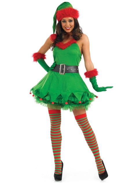 You'll receive an automatic email as soon as we have ' Ladies Christmas Elf Costume' back in stock. Description from fancydressball.co.uk. I searched for this on bing.com/images Elf Fancy Dress, Diy Christmas Costumes, Diy Christmas Outfit, Elf Costumes, Christmas Tree Costume, Christmas Elf Costume, Xmas Costumes, Fancy Dress Ball, Ladies Fancy Dress