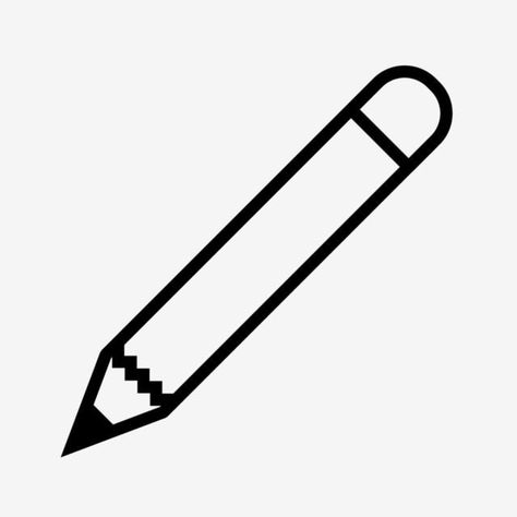 Pencil Template, Pencil Line Art, Black Icons Png, Electricity Poster, Pencil Vector, Pencil Icon, Pencil Png, App Logos, Line Vector