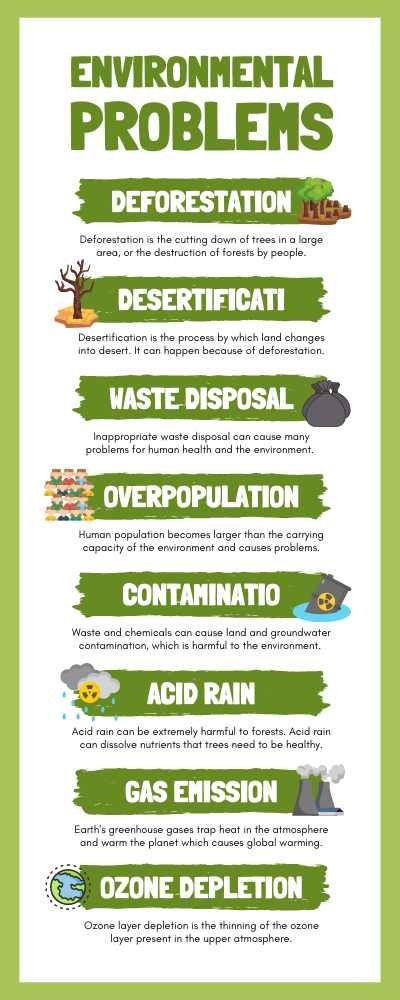 Environmental Problems English Infographic Deforestation Poster, English Infographic, Over Population, New English Words, Board Decoration Ideas, Hamilton New Zealand, Global Goals, Ozone Depletion, Social Studies Projects