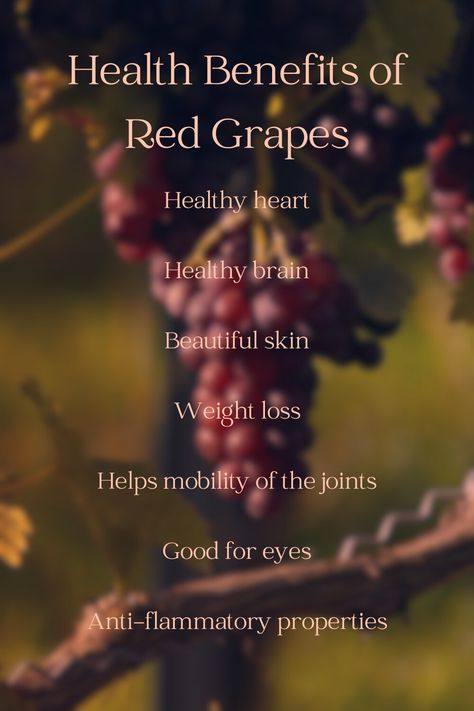 Health Benefits of Red Grapes Benefits Of Red Grapes, Grapes Benefits, Health And Fitness Articles, Red Grapes, Fitness Articles, Eye Health, Healthy Foods, Health Benefits, Grapes