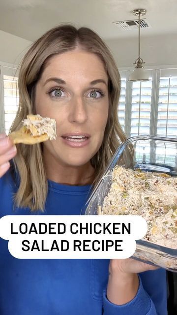 Laura Spath, Loaded Chicken Salad, Canned Chicken Salad Recipe, Carnivore Ideas, Caveman Diet Recipes, Healthy Apple Crumble, Loaded Chicken, Can Chicken Recipes, Pork Rind