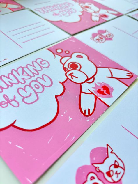 These cute postcards are perfect for sending to someone you love or someone you want to reconnect with! ♥ ITEM DESCRIPTION ♥- 1 postcard or set of 6- Printed on premium 120lb uncoated paper- Size: 4x6 inches♥ PROCESSING TIME ♥Your postcard will be ready to ship within 2 to 3 days after your purchase. ♥ SHIPPING ♥Your postcard will be carefully packaged in a rigid mailer via USPS First Class Mail*Note: Reminder that there’s a difference in screen color vs. printed color so color may differ due Postcard Back Design, Cute Postcards, Postcard Ideas, Note Reminder, Screen Color, Postcard Design, Paper Size, Service Design, Print Design