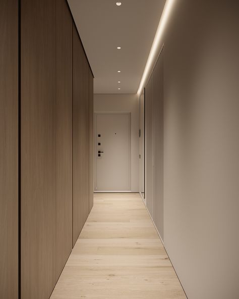 AS 70 :: Behance Corridor Lighting Design, Apartment Lighting, Hallway Corridor, Corridor Design, Narrow Hallway Decorating, Corridor Lighting, Home Hall Design, Home Lighting Design, Cove Lighting