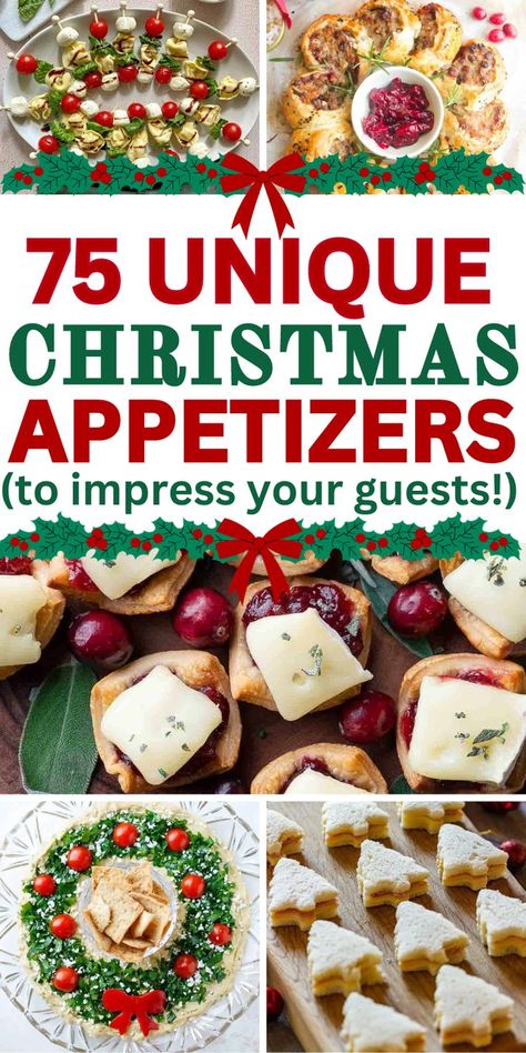 christmas dinner ideas appetizers Christmas Party Appetizers, Christmas Eve Appetizers, Party Ideas Christmas, Best Christmas Appetizers, Christmas In July Party, Christmas Appetizers Party, Elegant Appetizers, Christmas Recipes Appetizers, Christmas Eve Dinner