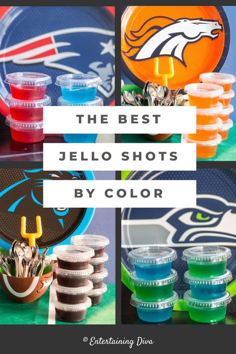 Best Jello Shot Recipes, Orange Jello Shots, Strawberry Margarita Jello Shots, Rum Jello Shots, White Jello, Easy Jello Shots, Strawberry Daiquiri Mix, Blue Jello Shots, Sour Apple Pucker