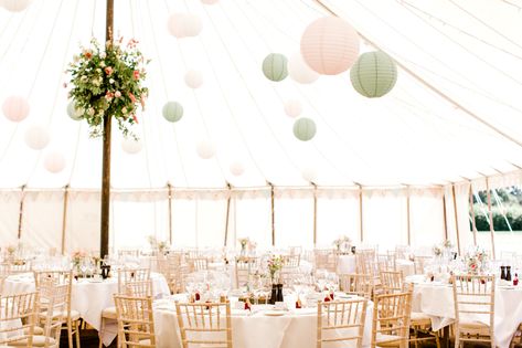 Boho Wedding Marquee Decoration, Paper Lanterns Marquee Wedding, Marquee Wedding Ceiling Decoration, Marquee Wedding Reception, Marquee Wedding Decoration, Homemade Wedding Decorations, Marquee Decoration, Rural Wedding, Hanging Paper Lanterns