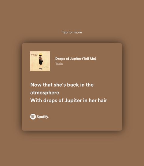 Song Spotify Lyrics, Train Drops Of Jupiter, Song Spotify, Drops Of Jupiter, Wall Makeover, Spotify Lyrics, Strange Things, Spotify Song, Song Lyrics