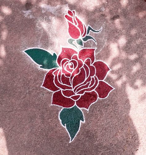 Oil paint rangoli design | Rose flower rangoli design Oil Paint Rangoli, Rose Rangoli Designs, Paint Rangoli, Painting Rangoli Design, Rose Rangoli, Colorful Rangoli, Ads Creative Advertising Ideas, Advertising Ideas, Colorful Rangoli Designs