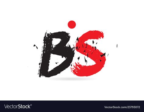 Alphabet letter combination bs b s with grunge Vector Image B S Letter Images, Bs Logo Design Letter, Letter B Tattoo, Bs Logo, V Letter Images, Best Photography Logo, Sb Logo, H Alphabet, Letter Combination