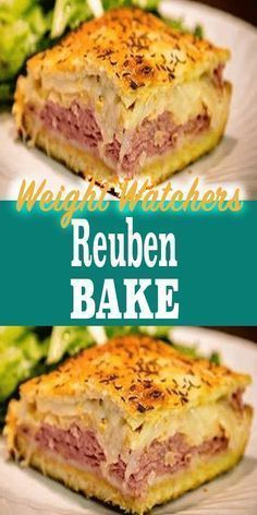 Reuben Bake, Weight Watchers Casserole, Weight Watchers Meals Dinner, Weight Watcher Desserts, Weight Watchers Meal Plans, Weight Watchers Recipes Desserts, Weight Watcher Dinners, Resep Diet, Weight Watchers Diet