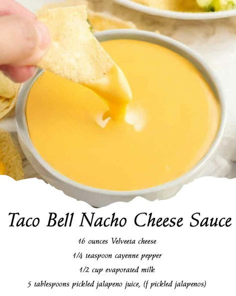 Velveeta Cheese Sauce Nachos, Velveeta Nacho Cheese Sauce, How To Make Nacho Cheese With Velveeta, Nacho Cheese Sauce With Velveeta, Mexican Nacho Cheese Sauce, Taco Bell Nacho Cheese Sauce, Taco Bell Nacho Cheese Recipe, Cheese Sauce For Nachos Without Velveeta, Taco Bell Nacho Cheese