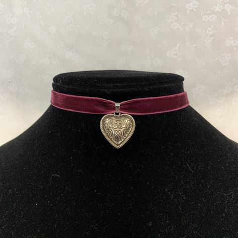 Look what I just found on Depop 🙌 https://depop.app.link/xrQg9gg2Szb Vintage Red Choker Necklace, Vintage Valentine's Day Choker, Gothic Heart-shaped Choker For Valentine's Day, Red Velvet Choker, Red Velvet Ribbon, Plum Wine, Velvet Choker Necklaces, Ribbon Choker, Velvet Heart