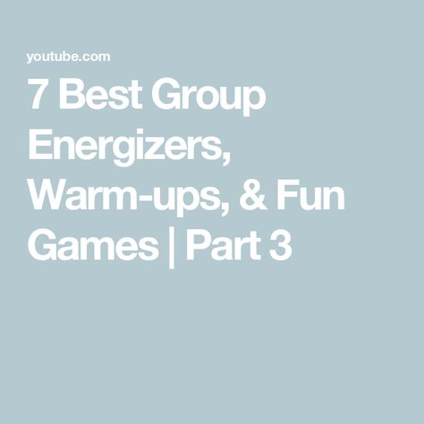 7 Best Group Energizers, Warm-ups, & Fun Games | Part 3 Energizer Games, Fun Group Games, Fun Group, Group Games, Free Trial, Fun Games, Coaching, Ups, Party Ideas