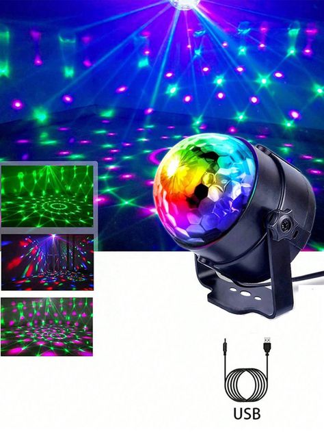 1pc Party Decoration Led Crystal Colorful Laser Light, Stage Light, Laser Light, Suitable For Bars, Parties, Birthday Parties, Christmas CelebrationsI discovered amazing products on SHEIN.com, come check them out! Led Disco Lights, Led Projector Lights, Disco Ball Light, Led Stage Lights, Stage Light, Ball Lamps, Light Bulb Lamp, Disco Lights, Sound Control