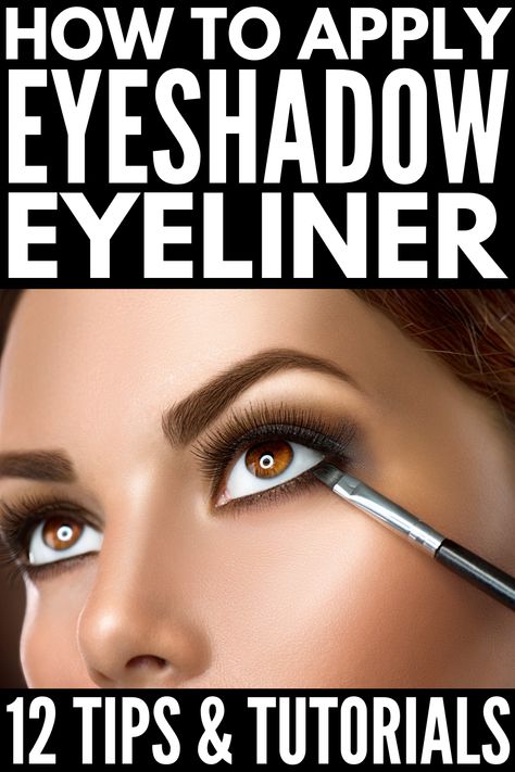 How to Apply Eyeshadow Eyeliner in 8 Easy Steps | Whether you prefer to sport simple or winged eyeliner, opt for natural brown and black eyeliner shades, or gravitate toward bolder looks, these tips and beauty hacks will teach you how to transform your favorite shadows into gorgeous eyeliner that lasts all day. We’re sharing 8 application tips and tricks, and 4 eyeshadow eyeliner tutorials you’ll love. #howtoapplyeyeliner #eyelinerhacks Eyeshadow As Eyeliner, How To Use Eyeshadow, Eyeliner Tutorials, Winged Liner Makeup, Powder Eyeliner, Powdered Eyeliner, Eyeliner Tips, Eyeliner Hacks, Eyeshadow Tips