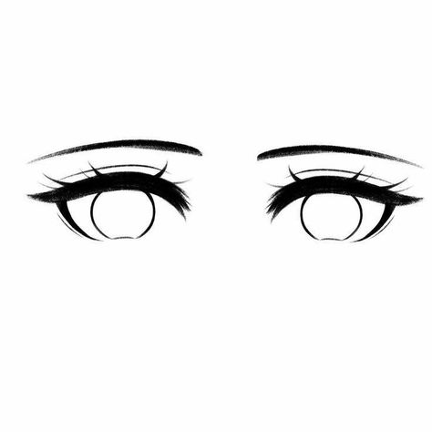 Anime Eye Base Female, Anime Base Eyes, Anime Eyes Drawing Easy, Eyes Drawing Base, Eye Template Drawing, Eyes Base Drawing, Anime Eyes Female, Gacha Eyes Base, Eye Base Drawing