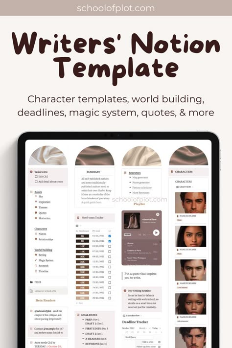 #Writing_Notion_Template #Writing_Notion #Notion_Template_Dashboard #Novel_Planner Story Planning Template, Writing Notion, Notion Template Dashboard, Notion Template For Work, Book Writing Template, Book Planning, Novel Planner, Notion Workspace, Notion Library