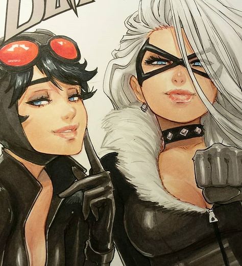 Omar Dogan (@omardogan1976) • Instagram photos and videos Black Cat And Catwoman, Omar Dogan, Black Cat Comics, Catwoman Comic, Comic Book Girl, Black Cat Marvel, Dc Icons, Cat Woman, Cat Comics