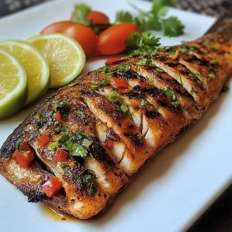 Grilled Trout Recipes, Grilled Trout, Chicken Zucchini Casserole, Recipes Spicy, Trout Recipes, Martha Stewart Recipes, Grandmas Recipes, Mediterranean Dishes, Easy Delicious Recipes