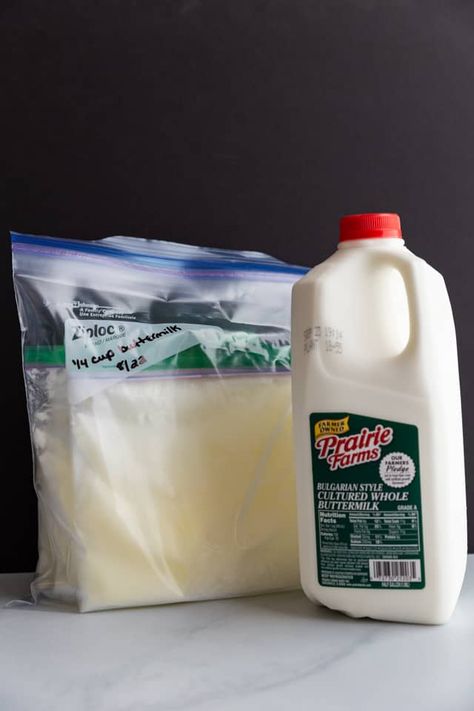 how to freeze buttermilk. Freeze Buttermilk, Leftover Buttermilk, Buttermilk Uses, Canned Food Storage, Buttermilk Recipes, Baking Basics, Healthy Recipes Easy Snacks, Classic Recipes, Healthy Snacks Easy