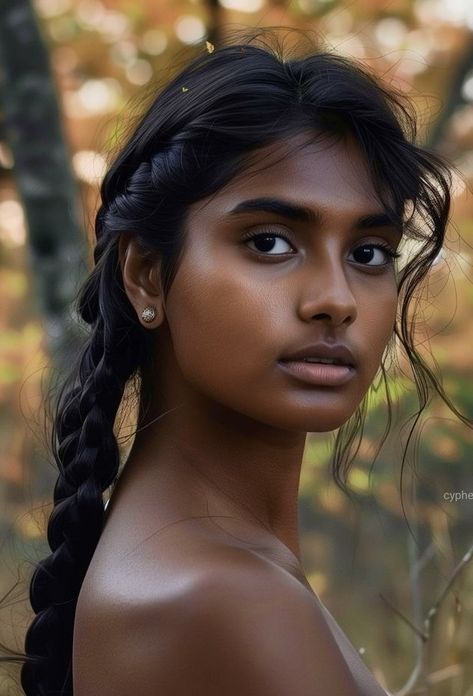 Black Character Hairstyles, Indian Women Hairstyles, Indian Portrait Photography, Curly Hairstyles Indian, Tamil Women, Indian Portrait, Indian Women Painting, Hairstyles Indian, Indian Woman