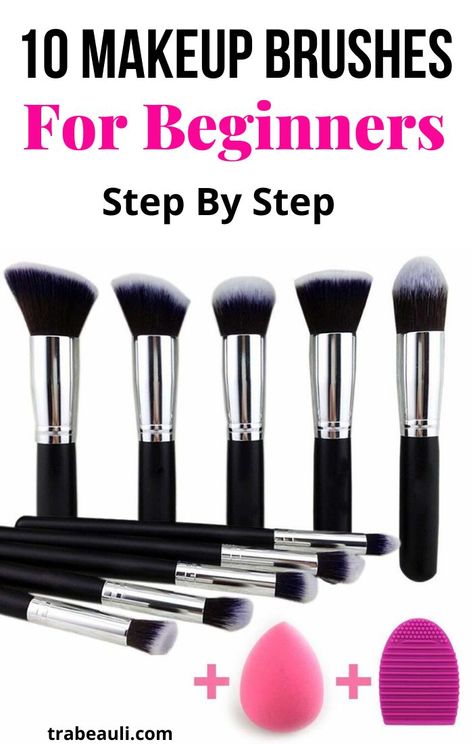 Want to know about how to use makeup brushes for beginners? If yes, Check out best makeup brushes and their uses on a budget 2019 Makeup Brushes And Their Uses, Makeup Brushes For Beginners, Brushes And Their Uses, How To Use Makeup, Brush Guide, Makeup Brushes Guide, Best Drugstore Makeup, Best Makeup Brushes, Wedding Day Makeup