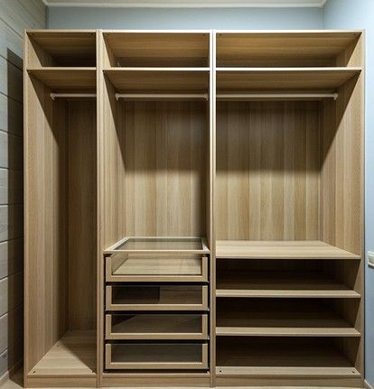 How To Make Cabinet Doors, Basement Storage Organization, Basement Storage Shelves, Small Walk In Closet, Large Workshop, Modular Wardrobes, Wall Shelving Units, Basement Storage, Multipurpose Furniture