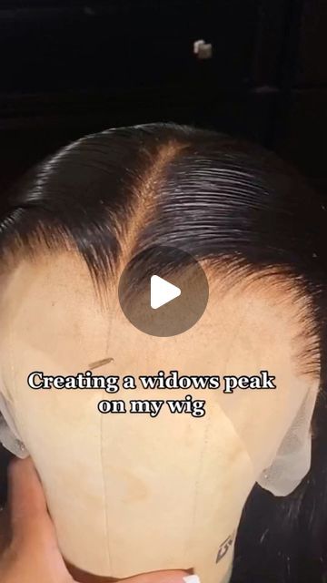 Keswigs on Instagram: "Quick and easy way to create a widow peak🔥😍 Where are my widow peak girlies🙋‍♀️  ✅Follow @keswigs for more wig tips sharing  #keswigs #kes #wigtutorial #wigstyling #wigs #wiginstall #wigunit #wigforsale #wigforblackwomen #hairgoals #clean #wigtool #wigpart #widowpeak #midpart" Widow Peak Wig, Windows Peak Hairstyles Women, Widow Peak Hairstyles Women, Widow's Peak Hairstyles Women, Widows Peak Hairstyles, Wig Tips, Widows Peak, Widow's Peak, Hairstyles Women