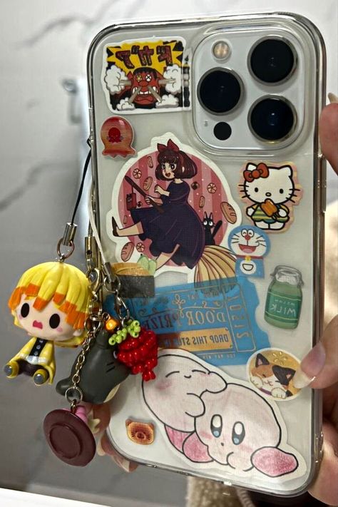 iPhone 12 Pro Max Case Phone Case Inspiration, Iphone 12 Pro Max Cases, Anime Phone Cases, Clear Phone Case Design, Kpop Phone Cases, Anime Phone, Iphone Obsession, Iphone Case Stickers, Diy Iphone Case