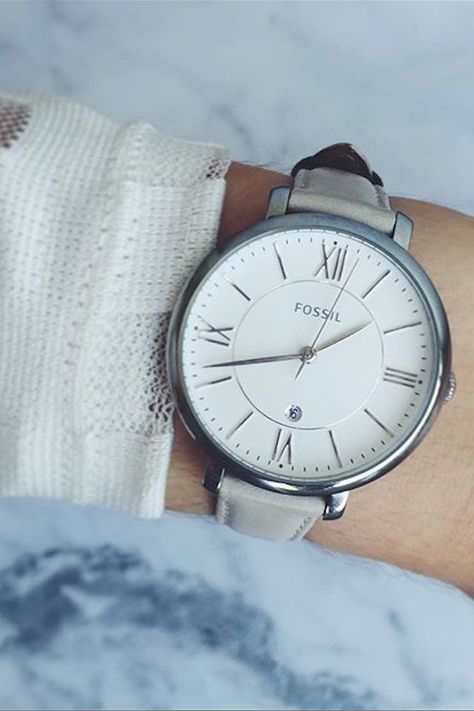 We're loving @cydniefinnie's classic Jacqueline Watch and #Fossilstyle. Swiss Army Watches, Black Gold Jewelry, Watches For Women, Fossil Watch, Fossil Watches, Seiko Watches, Stylish Watches, Beautiful Watches, Magpie