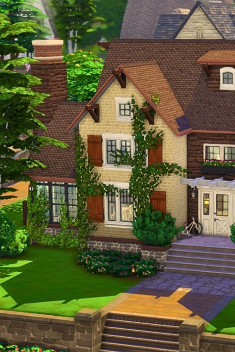 hello !! I built an (no cc) ivy house in henford-on-bagley & I hope you like it :) #thesims4 #thesims #ts4build #ts4 #showusyourbuilds Henford On Bagley, Sims 4 Speed Build, Ivy House, Sims 4 Build, Sims 4 Houses, The Sims4, The Sims 4, Sims Cc, The Sims