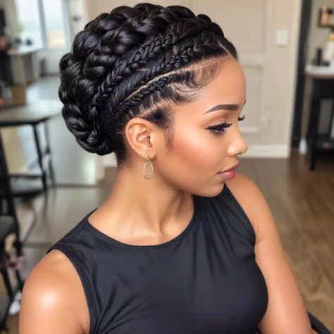 Halo Braids Hairstyles: Your Step-by-Step Guide for an Ethereal Look 17 Best Braided Hairstyles For Black Women, Wedding Updo With Braid, Halo Braids For Black Women, Halo Braid With Weave, Braided Updo For Black Women, Halo Braid Natural Hair, Black Updo Hairstyles, Butterfly Braids, Special Event Hair