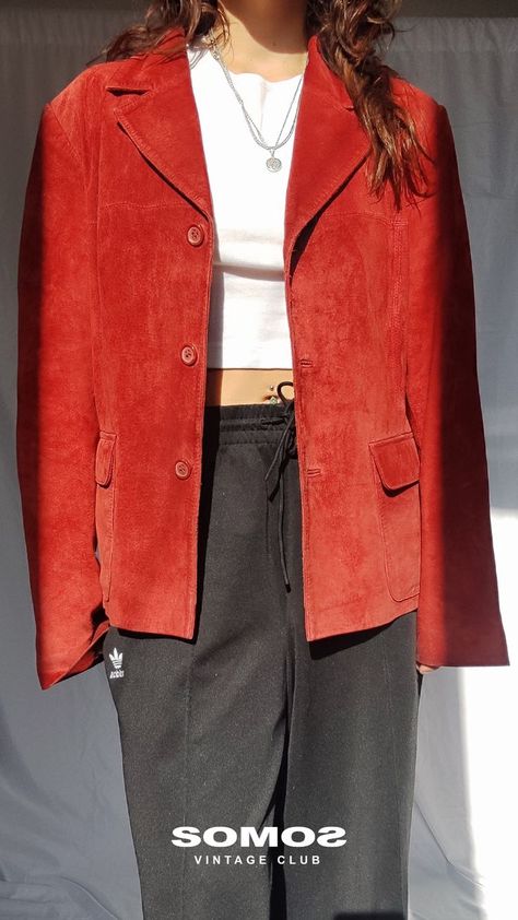 Fashion trend 2024 2025 Fashion Trend 2024, Trend 2024, Suede Jacket, Red Jacket, Fashion Trend, Fall Winter, Red, Fashion Trends