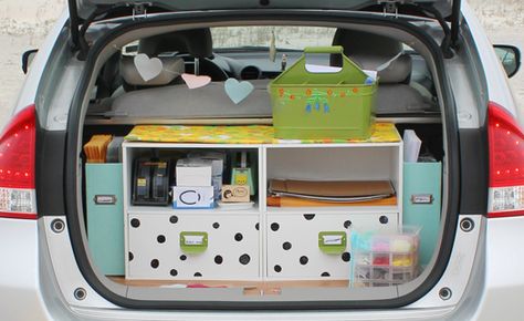 How awesome would this be for going to each daycare! I'm always needing something I forgot at the office!! Car Organisation, Scentsy Office, Technology Organization, Car Necessities, Homecare Nursing, Van Organization, Nurse Organization, Home Health Nurse, Therapy Clinic