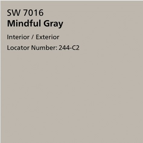 Mindful Grey Paint, Beige Paint Colors Sherwin Williams, Greige Exterior, Top Grey Paint Colors, Gray Paint Colors Sherwin Williams, Neutral Paint Colors Benjamin Moore, Beach Paint Colors, Mindful Grey, Paint Png