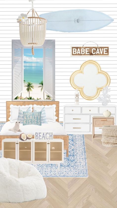 Coastal Bedroom Preppy, Preppy Coastal Bedroom Aesthetic, Costal Bedroom Preppy, Room Ideas Coastal Granddaughter, Preppy Beachy Room Ideas, Preppy Room Beach, Costal Grandaughter Room, Coastal Granddaughter Room Decor, Costal Room Aesthetic