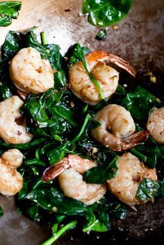 Shrimp And Spinach Recipes, Shrimp And Spinach, Sesame Shrimp, Shrimp Spinach, Fast Dinners, Nyt Cooking, Spinach Recipes, Stir Fries, Shrimp Recipes