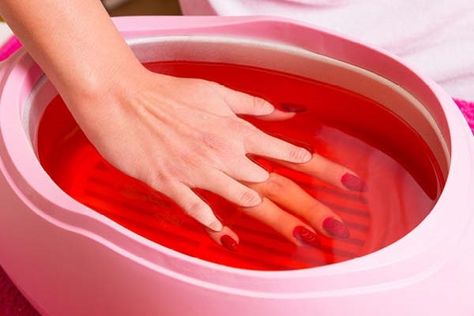 Paraffin wax manicure Nail Salon And Spa, Glamour Nails, Skin Care Recipes, Manicure At Home, Beauty Spa, Paraffin Wax, Homemade Skin Care, Dry Hands, Nail Salon