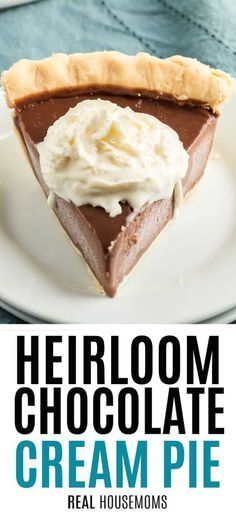 Shibboleth Recipes, Homemade Chocolate Pie, Easy Chocolate Pie, Chocolate Cream Pie Recipe, Cream Pie Filling, Favorite Pie Recipes, Chocolate Pie Recipes, Easy Pie Recipes, Chocolate Cream Pie