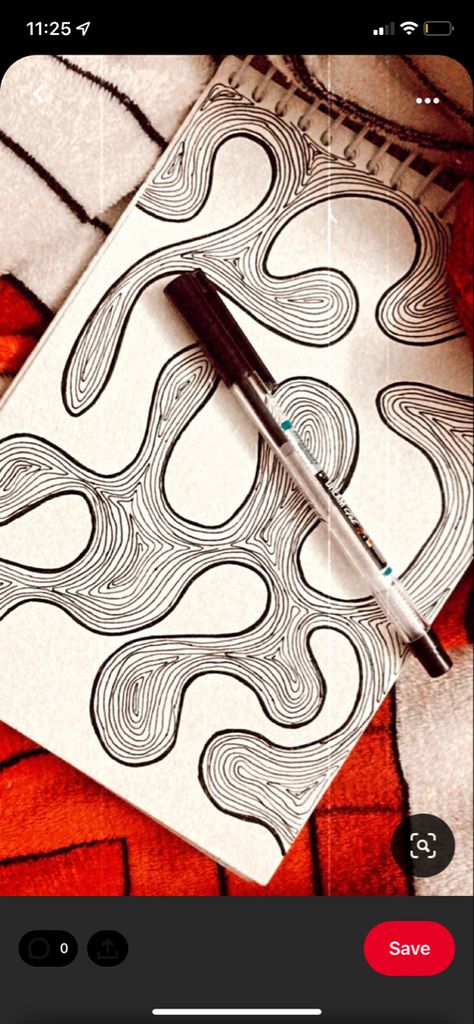 Zen Doodles Ideas, Line Work Drawing Simple, Patterns Drawing Simple Doodle Art, Abstract Art Doodles, Painting Ideas Easy Abstract, Pen Art Aesthetic, Pen Drawing Simple Doodles, Sketch Book Ideas Aesthetic Doodles, Pen Art Drawings Simple