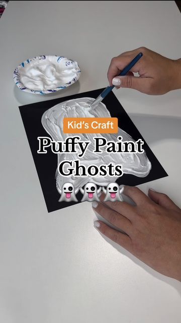 Homemade Puffy Paint, Doc Mcstuffins Party, Ghost Crafts, October Crafts, Start Painting, Puffy Paint, Doc Mcstuffins, Monster Mash, Halloween Crafts For Kids