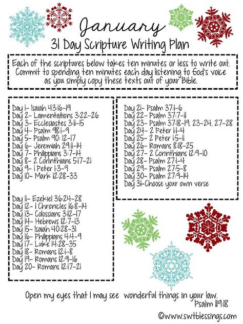 JANUARY SCRIPTURE WRITING PLAN a January Scripture Writing, Isaiah 43 16, December Scriptures, Scripture Writing Plan, Scripture Writing Plans, Studio Pilates, Scripture Writing, Quotes Arabic, Writing Plan