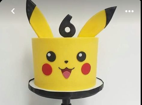 Pikachu Cake Birthdays, 7th Birthday Cake, Fondant Torte, Pokemon Birthday Cake, Pikachu Cake, 7th Birthday Cakes, Birthday Cakes For Women, Cakes For Women, Pokemon Birthday