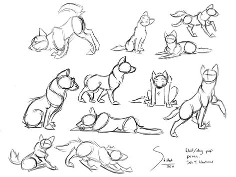 Wolf or Dog Pup Poses Set 1 by Shitlet on DeviantArt Wolf Pup Reference, Person And Dog Drawing Base, Half Human Half Wolf Drawing, Disgust Face Reference, Wolf Laying Down Drawing Reference, Chibi Dog Poses, Dog Looking Up Drawing, Dog Laying Down Drawing Reference, Animated Dog Drawing